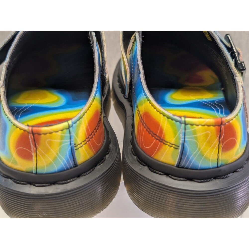 New Dr Martens Isham Slip-On Clog Mule Genix Nappa Leather Heat Map Women’s 6 US - Picture 6 of 9
